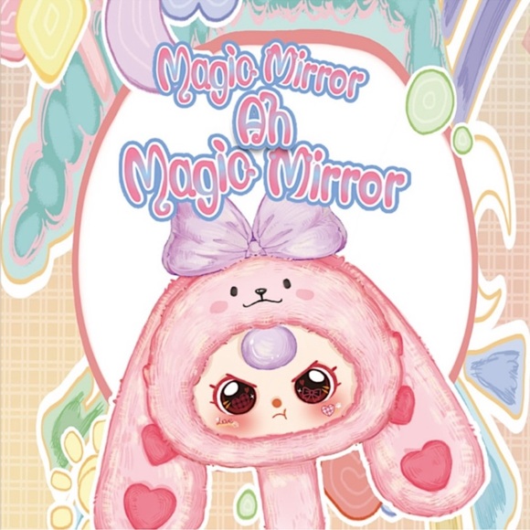 Baby Three Magic Mirror Plush - White and Pink - Picture 2 of 4